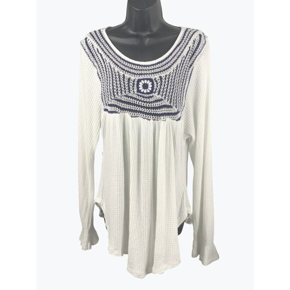 Free People long top womens M long sleeves top/ tunic - Picture 4 of 5